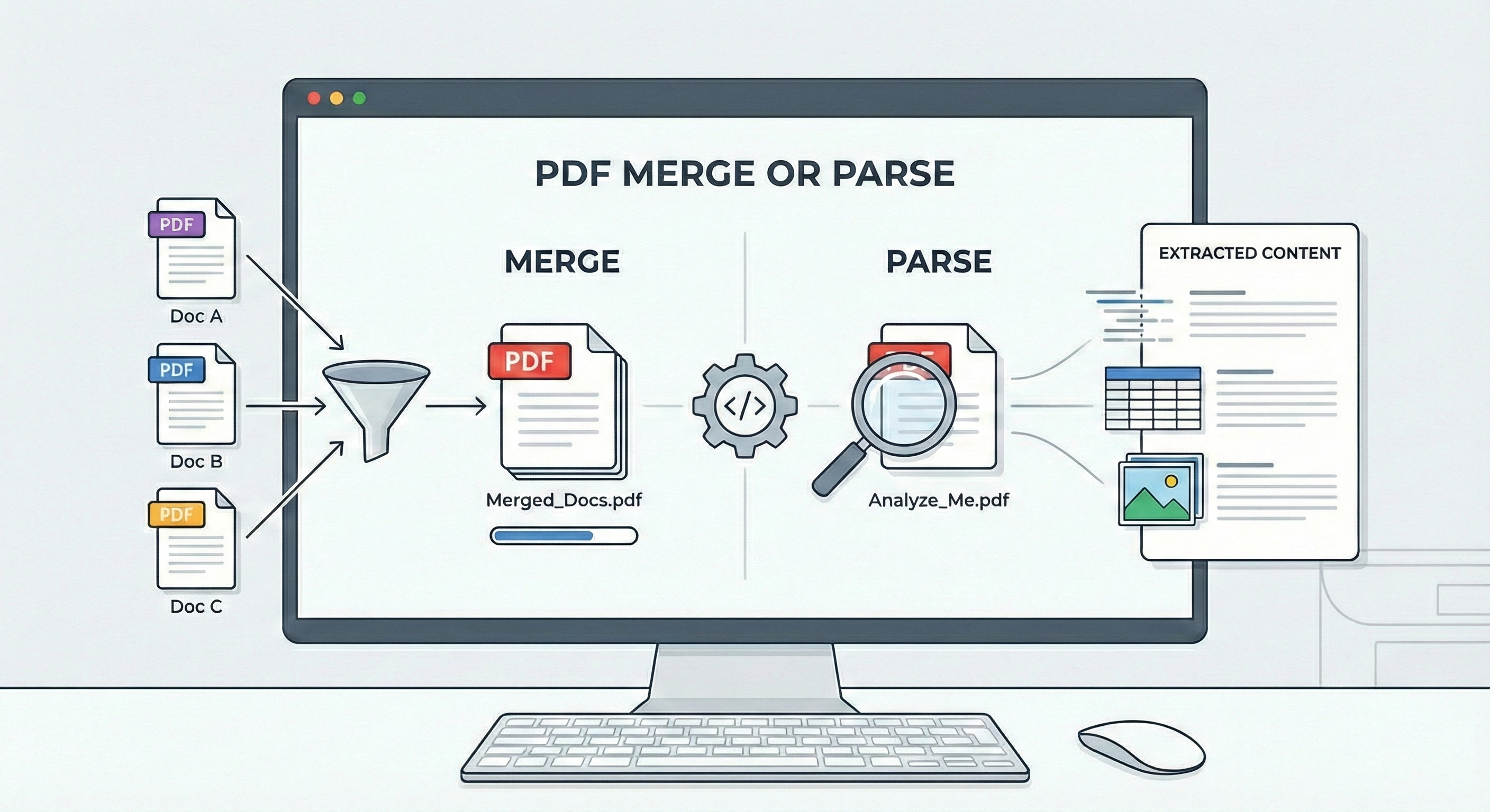 PDF Parser and Merger